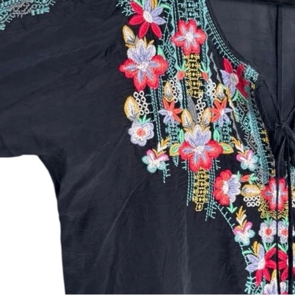 Johnny Was heavily embroidered Tanyah tunic/dress with  slip NWT - Picture 12 of 14